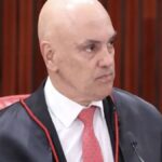 Ministro Alexandre de Moraes durante sessão do Supremo Tribunal Federal