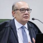 Ministro Gilmar Mendes durante sessão do Supremo Tribunal Federal