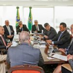 Ex-presidente Michel Temer durante pronunciamento sobre a greve dos caminhoneiros em 2018