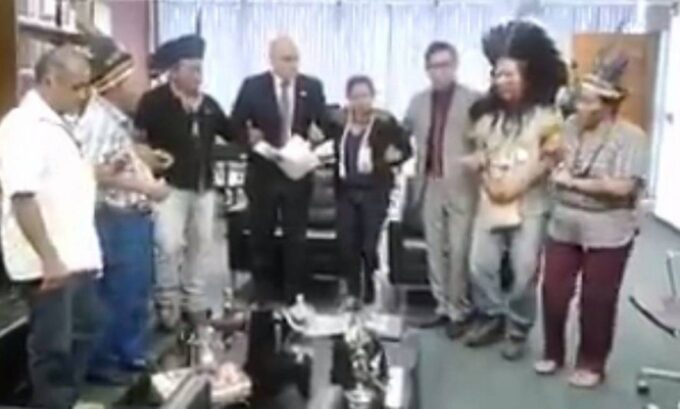 Montagem com fotos de Alexandre de Moraes, Hugo Motta, Ciro Nogueira e Daniel Vorcaro lado a lado.