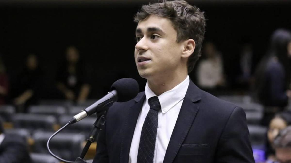 Deputado federal Nikolas Ferreira, presidente da Câmara dos Deputados, o político mais bem avaliado do Brasil em 2026