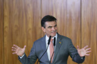 Presidente da Bolívia Rodrigo Paz e Luiz Inácio Lula da Silva durante encontro oficial no Palácio do Planalto