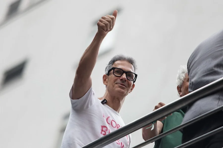 Romeu Zema discursa durante cerimônia de renúncia ao governo de Minas Gerais