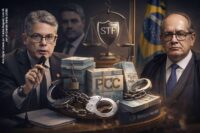 Senador Alessandro Vieira durante sessão da CPI do Crime Organizado no Senado Federal