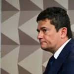 Senador Sergio Moro durante evento de filiação ao Partido Liberal em Brasília