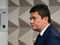 Senador Sergio Moro durante evento de filiação ao Partido Liberal em Brasília