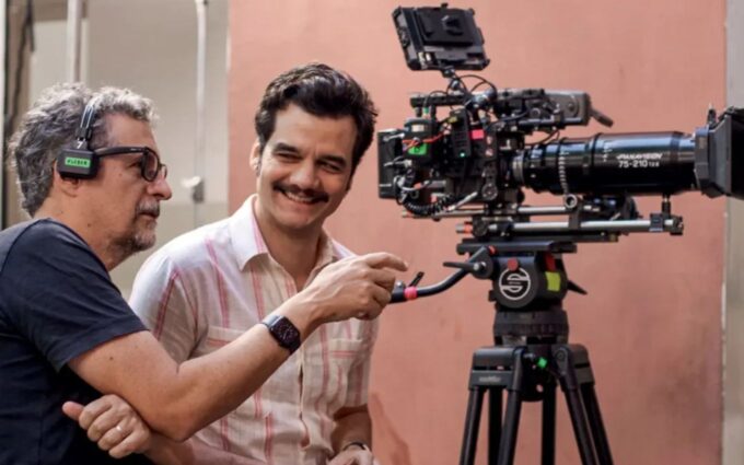 Montagem com o ator Wagner Moura e o presidente Lula, evidenciando a ligação política com o filme O Agente Secreto.