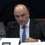 Alexandre de Moraes em sessão do Supremo Tribunal Federal