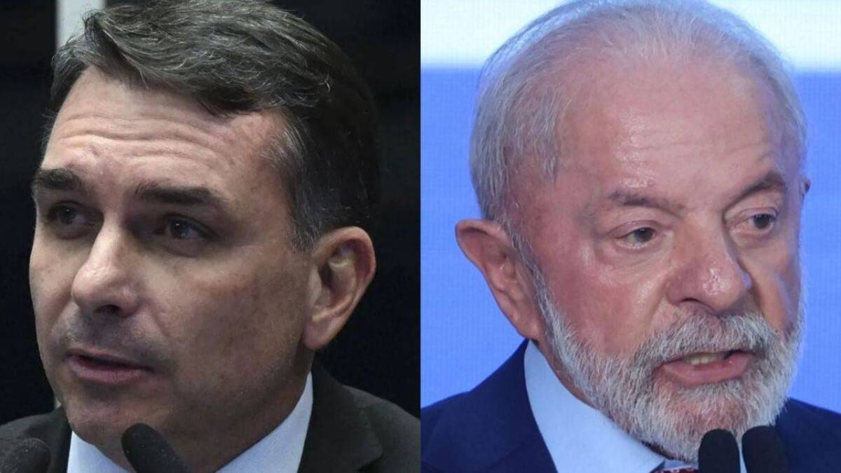 Flávio Bolsonaro em imagem de arquivo durante agenda política em Brasília