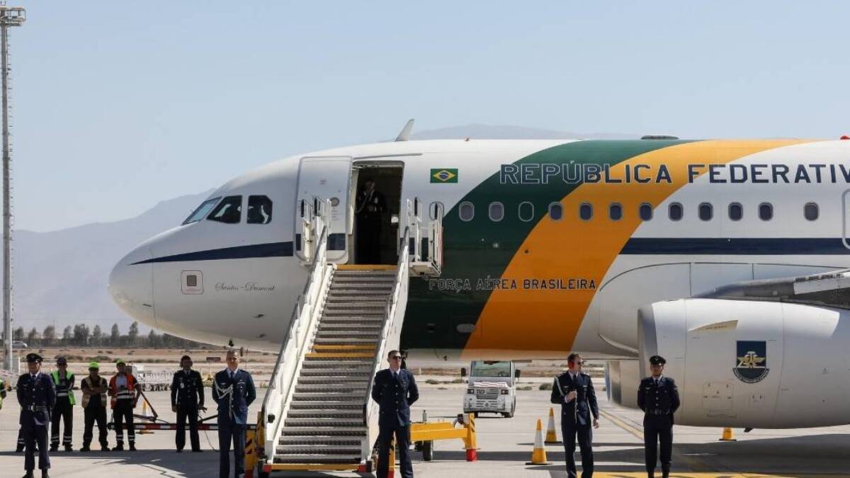 Aeronave da Força Aérea Brasileira usada no transporte oficial de autoridades em Brasília