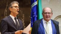 Gilmar Mendes e Romeu Zema em repercussao sobre comentario em evento publico