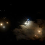 Lançamento de mísseis iranianos em direção a Israel durante ofensiva de abril de 2026