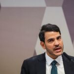 Jorge Messias durante agenda oficial após rejeição no Senado