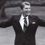 Ronald Reagan após atentado ligado ao Washington Hilton em Washington