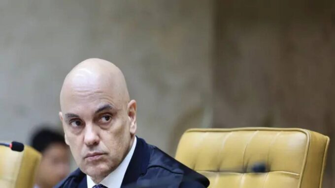 Alexandre de Moraes em sessão do Supremo Tribunal Federal