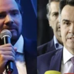 Ciro Nogueira e Daniel Vorcaro em montagem sobre investigação da Polícia Federal