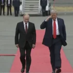 Donald Trump e Vladimir Putin em contexto de contato diplomático