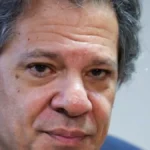 Fernando Haddad durante evento em São Paulo sobre imposto e educação