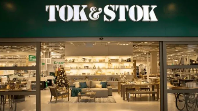 Fachada de loja da Tok&Stok após pedido de recuperação judicial do Grupo Toky