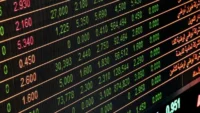 Painel do Ibovespa na B3 durante queda da bolsa brasileira