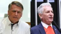 Jair Bolsonaro e Rogério Correia em imagens de arquivo
