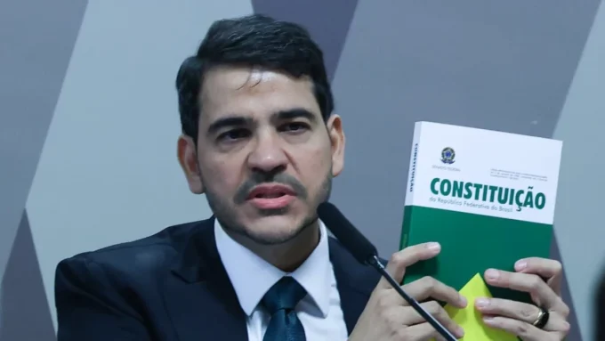 Jorge Messias durante processo de indicação ao STF no Senado