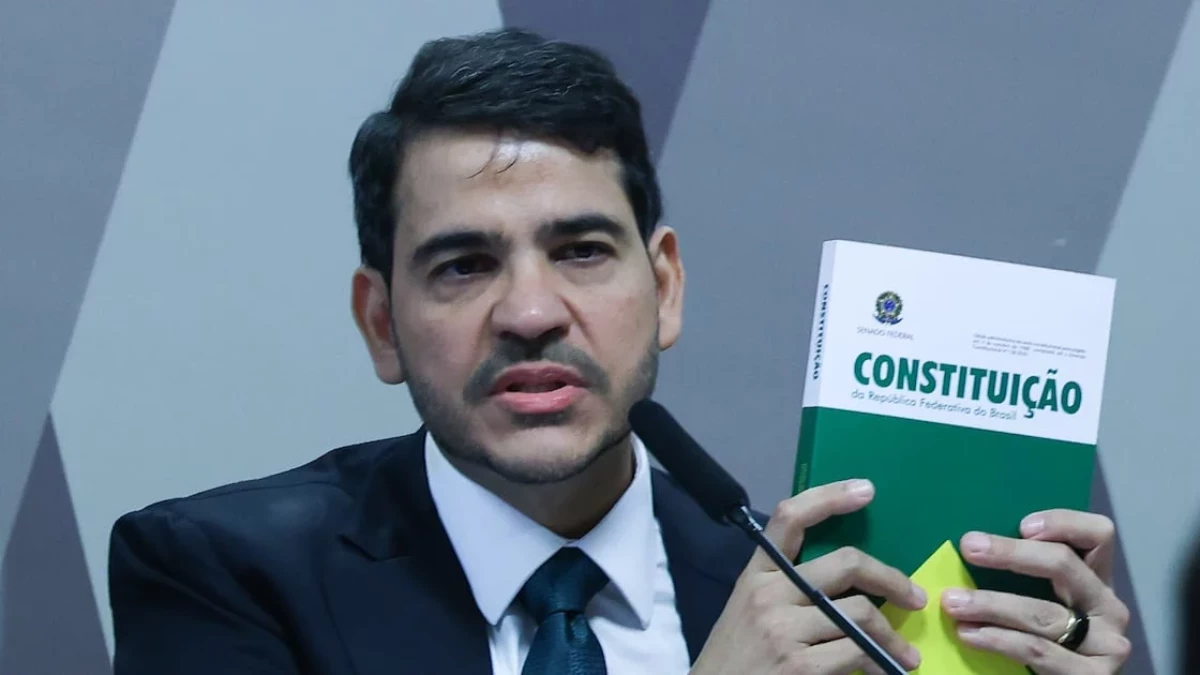 Jorge Messias durante processo de indicação ao STF no Senado