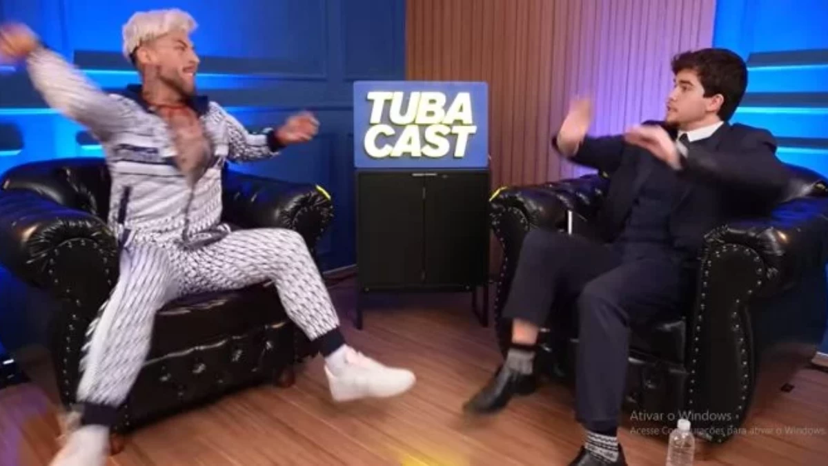 Wilian Brito, conhecido como Bruxo Malagueta, em episódio de debate no Tubacast