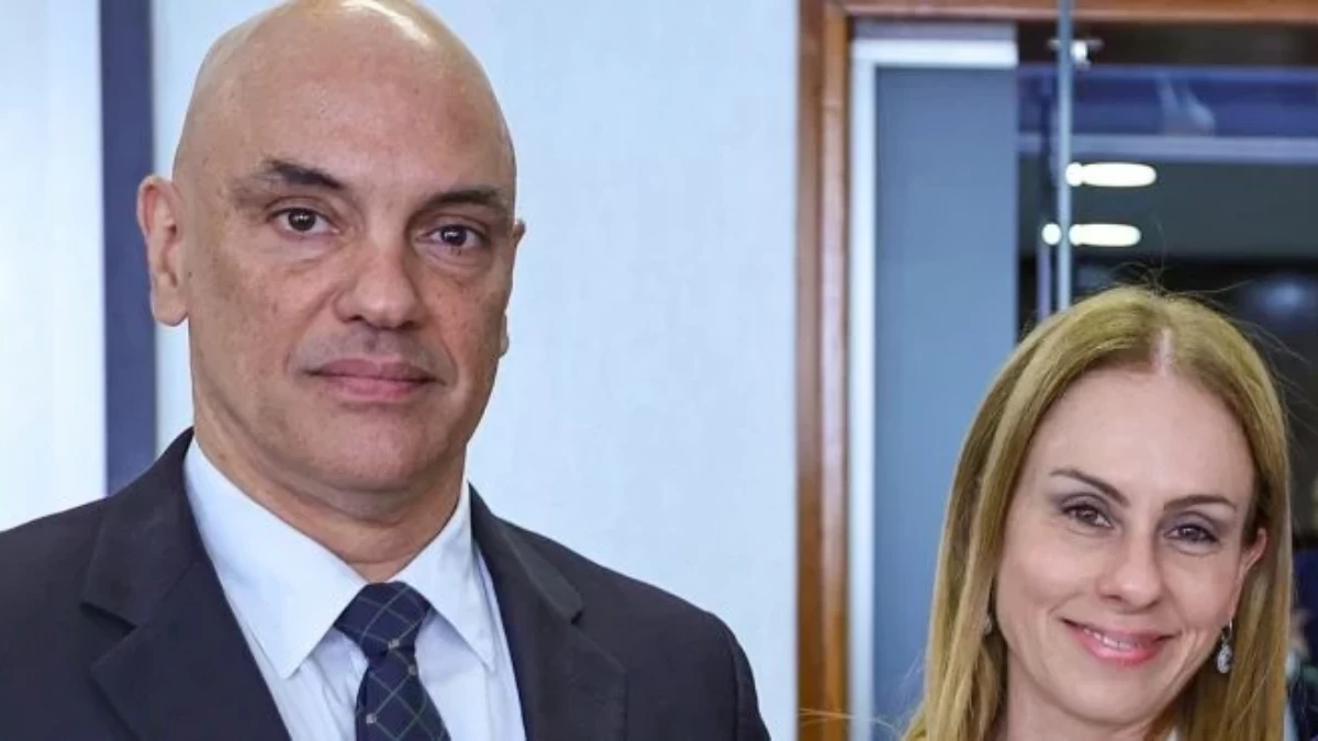 Alexandre de Moraes e Viviane Barci de Moraes em imagem de arquivo