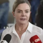 Gleisi Hoffmann em agenda oficial do governo federal