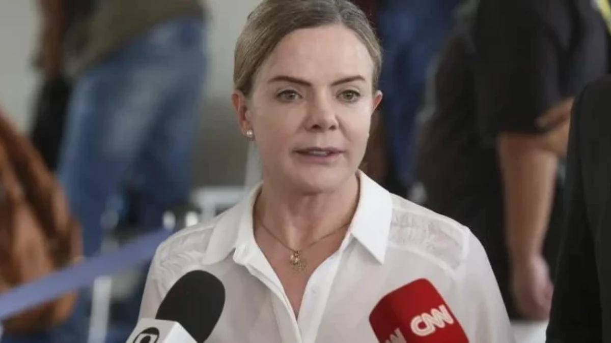 Gleisi Hoffmann em agenda oficial do governo federal