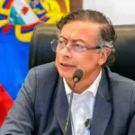 Presidente Gustavo Petro durante declaração sobre a eleição na Colômbia
