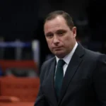 Tenente-coronel Mauro Cid durante audiência na 1ª Turma do STF em junho de 2025