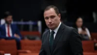Tenente-coronel Mauro Cid durante audiência na 1ª Turma do STF em junho de 2025